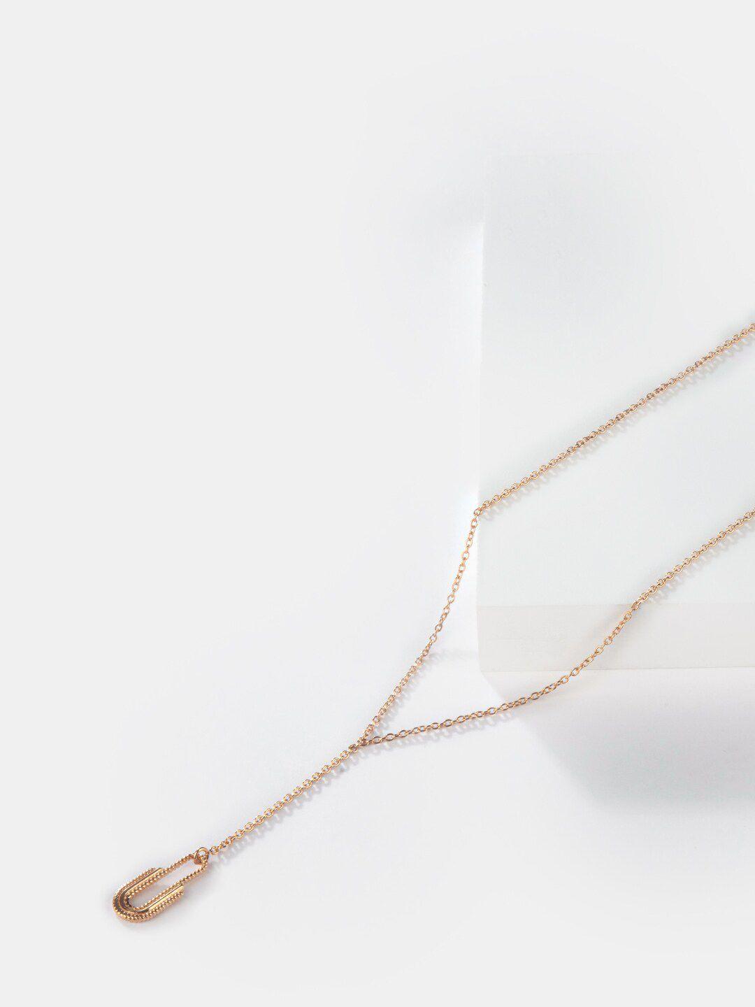 shaya gold-toned sterling silver gold-plated necklace