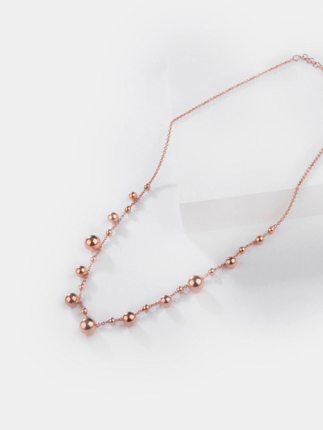 shaya rose gold sterling silver necklace