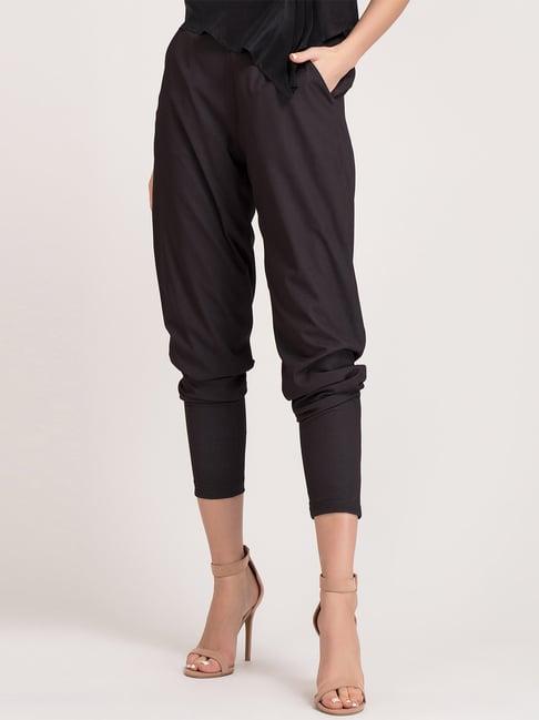 shaye black relaxed fit pants