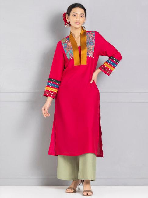 shaye-fuchsia-silk-embellished-kurta