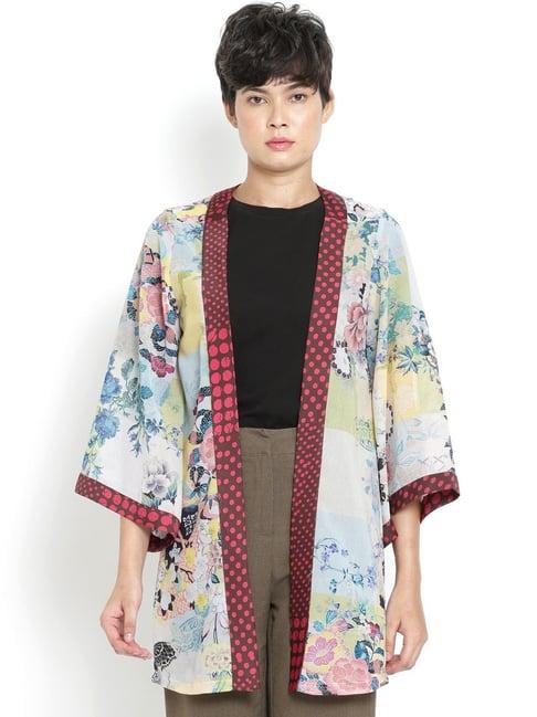 shaye multicolor printed kimono