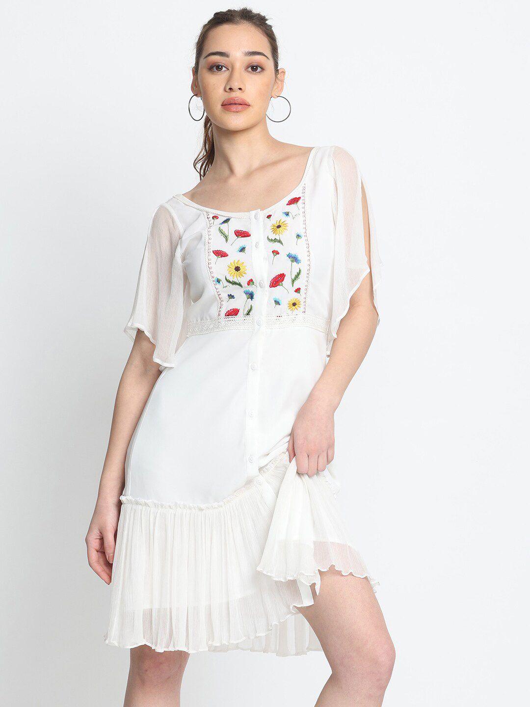 shaye-off-white-floral-tie-up-neck-georgette-a-line-dress