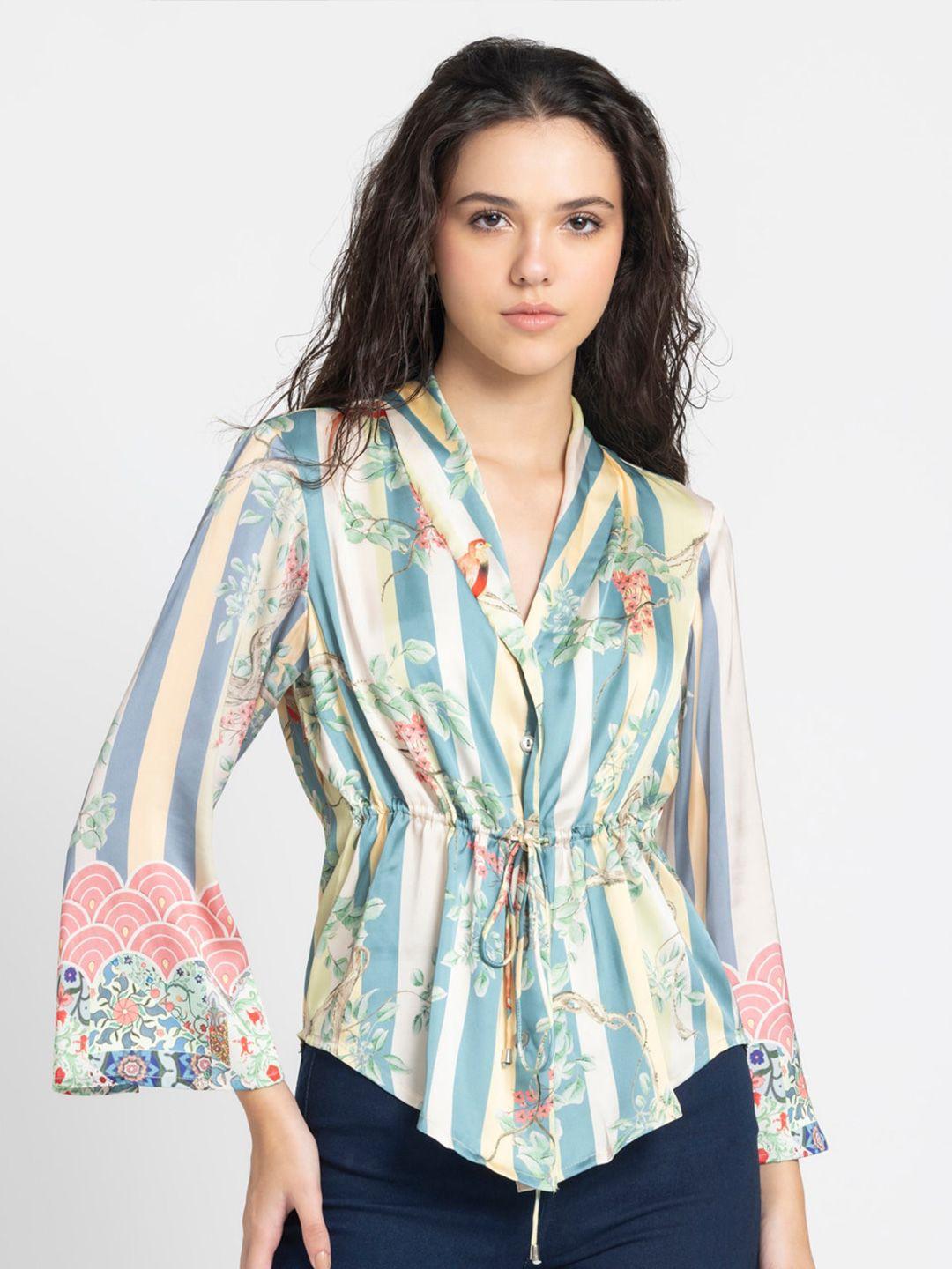 shaye floral printed smart casual shirt