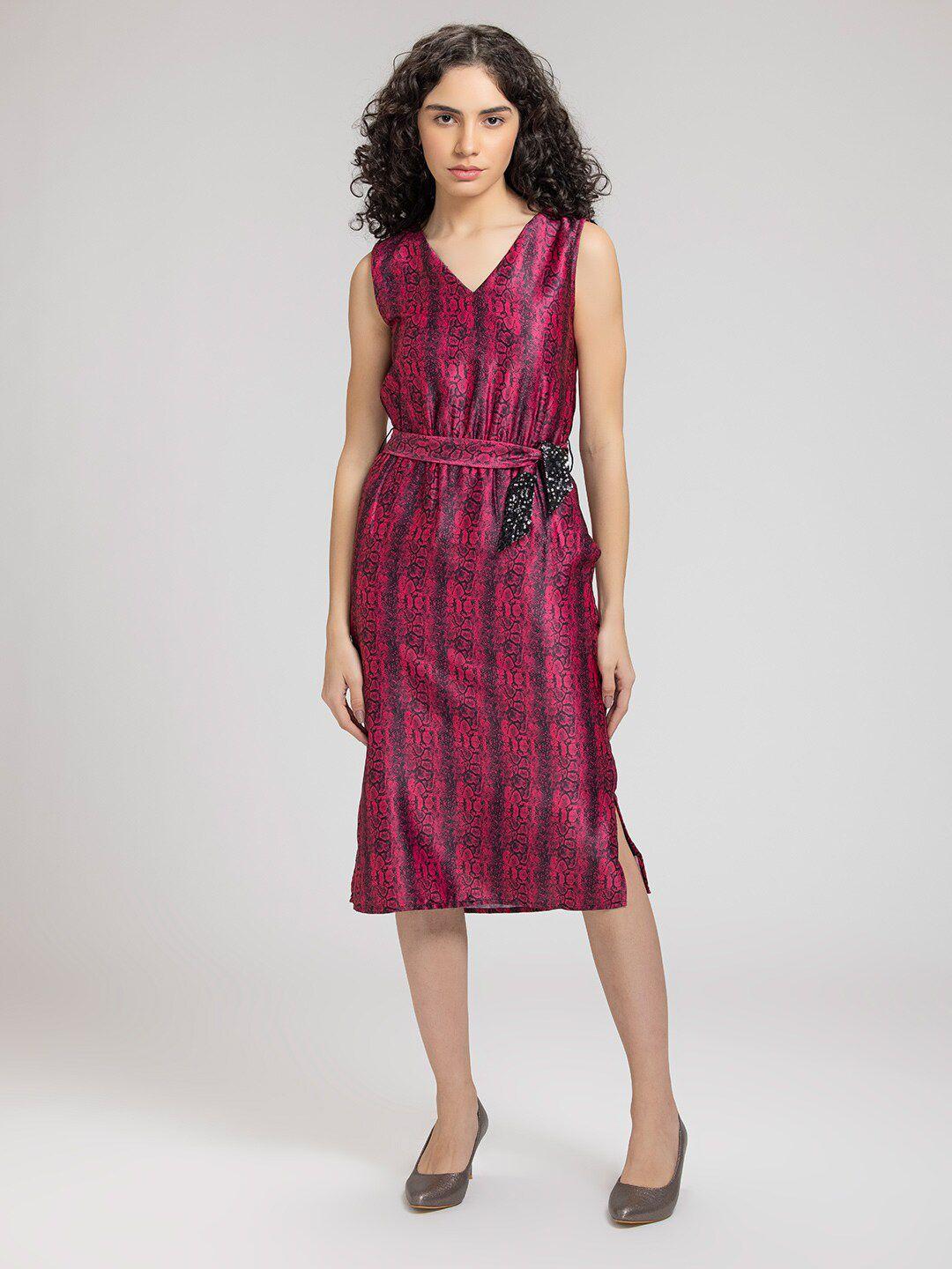 shaye magenta a-line dress