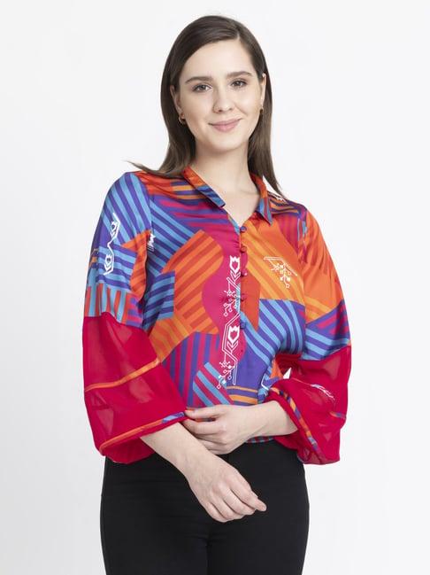 shaye multicolored printed shirt