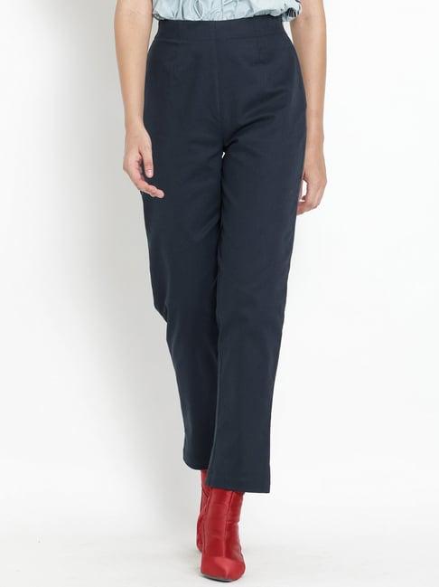 shaye navy relaxed fit pants