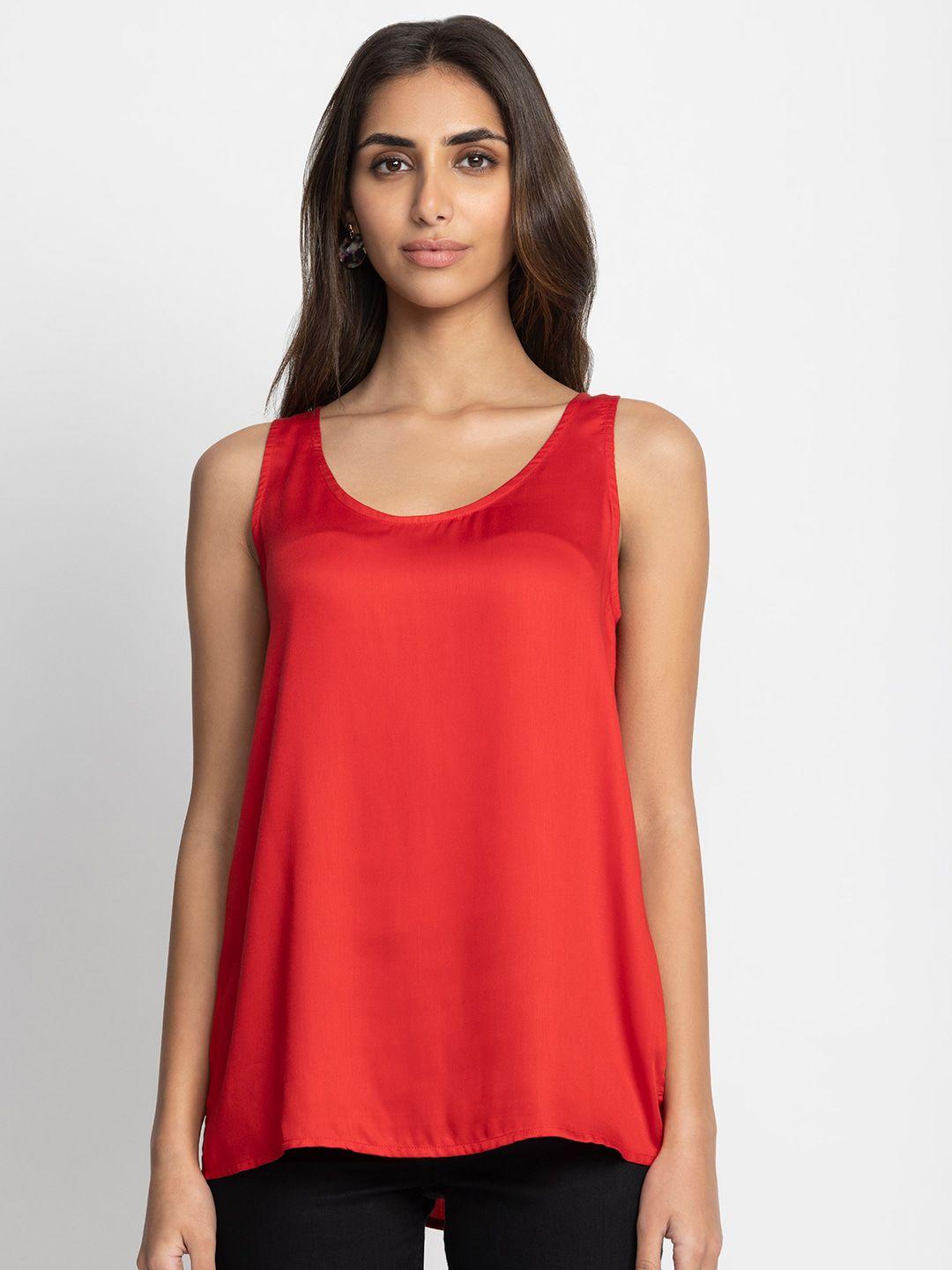 shaye round neck sleeveless partywear top