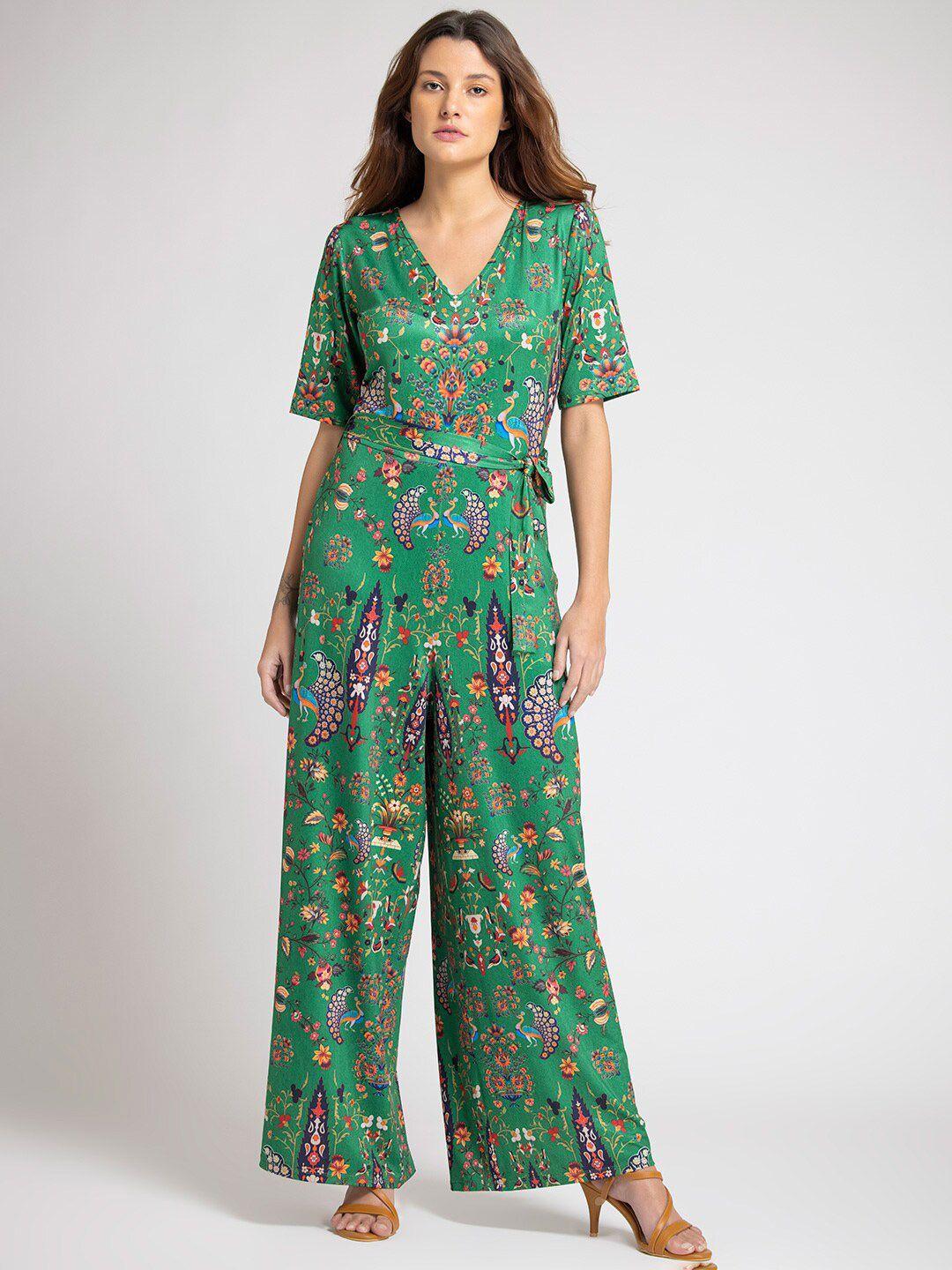 shaye women floral printed casual jumpsuit