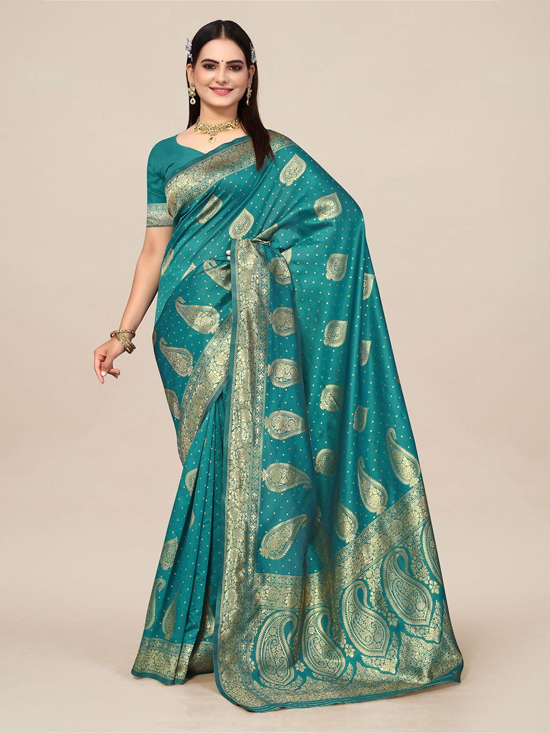 shayri paisley zari banarasi saree