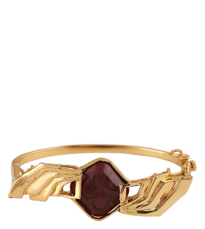 shaze gold brown snitch art deco obscurus casual bracelet