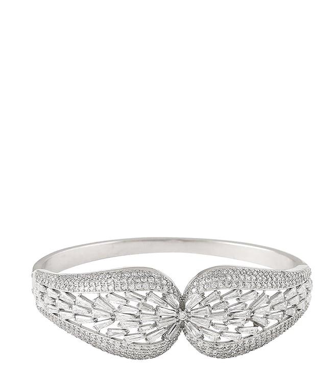 shaze silver baguettes sun dragon oval bracelet
