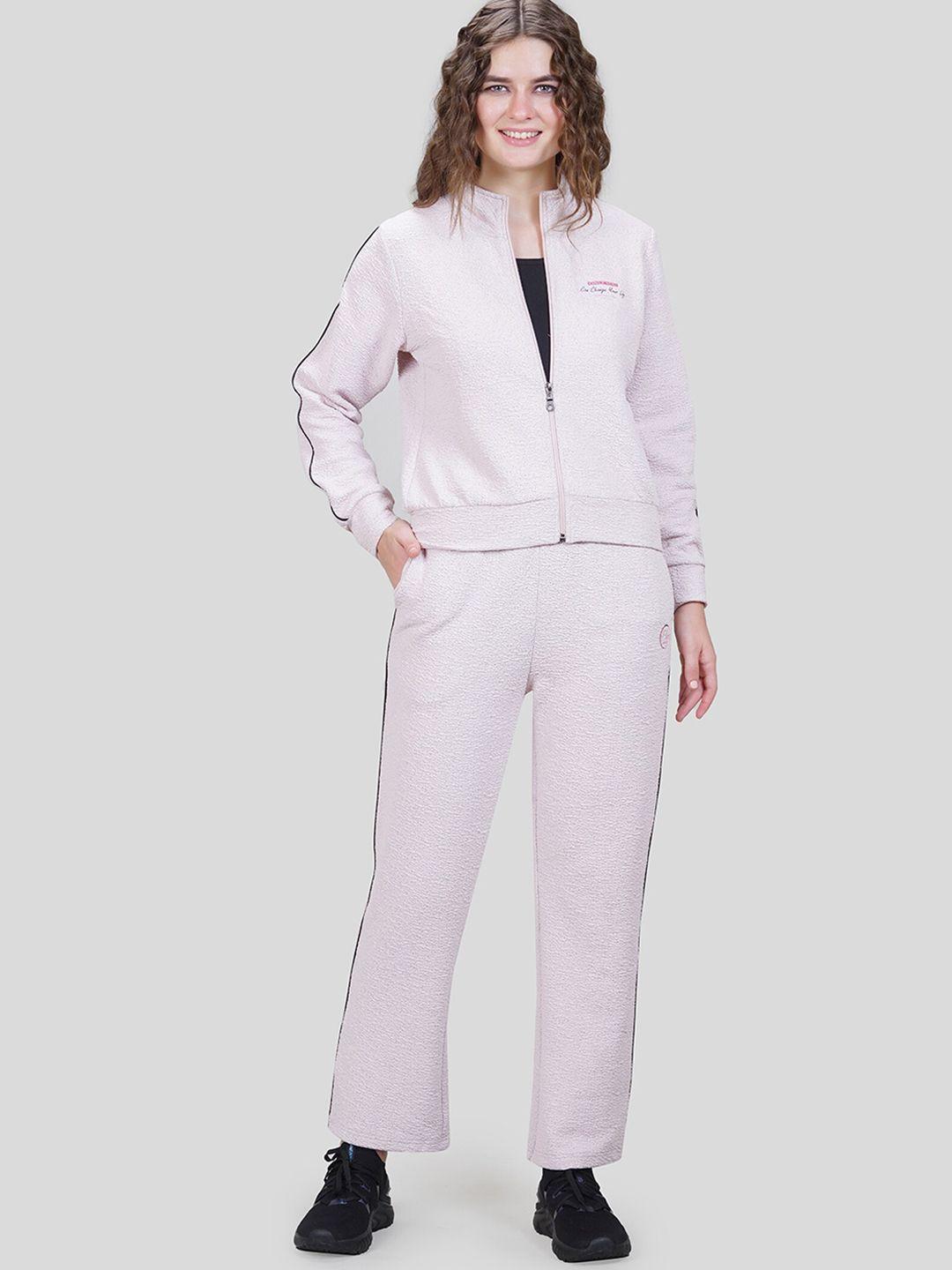 she n she jacquard hosiery tracksuit