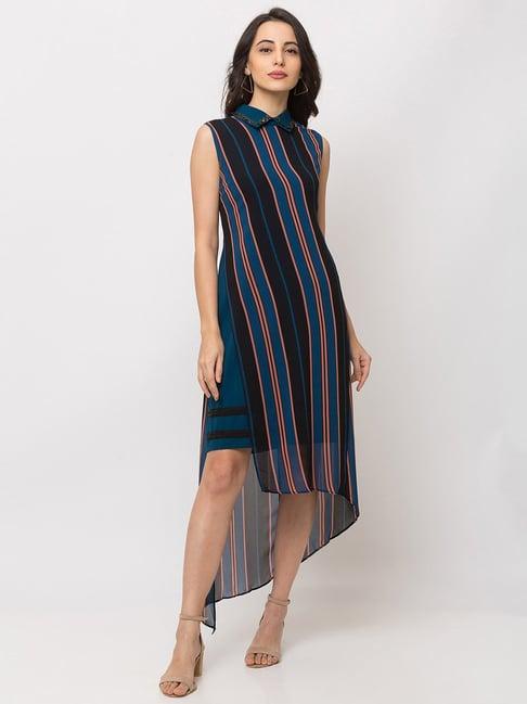 sheczzar multicolor striped dress