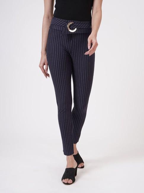 sheczzar navy striped jeggings