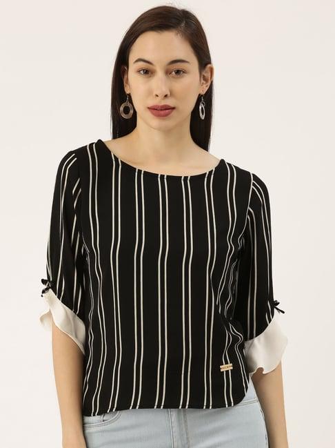 sheczzar black striped top