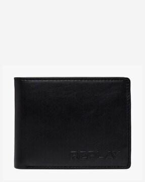 sheep leather bi-fold wallet