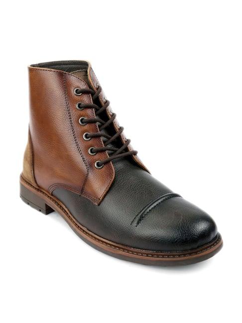 shences brown derby boots