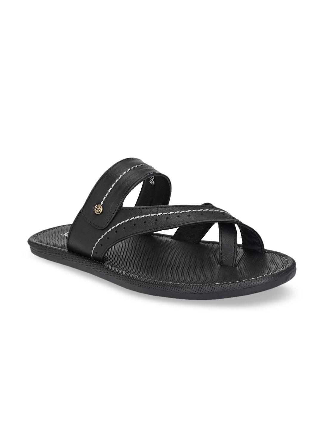 shences men black sandals