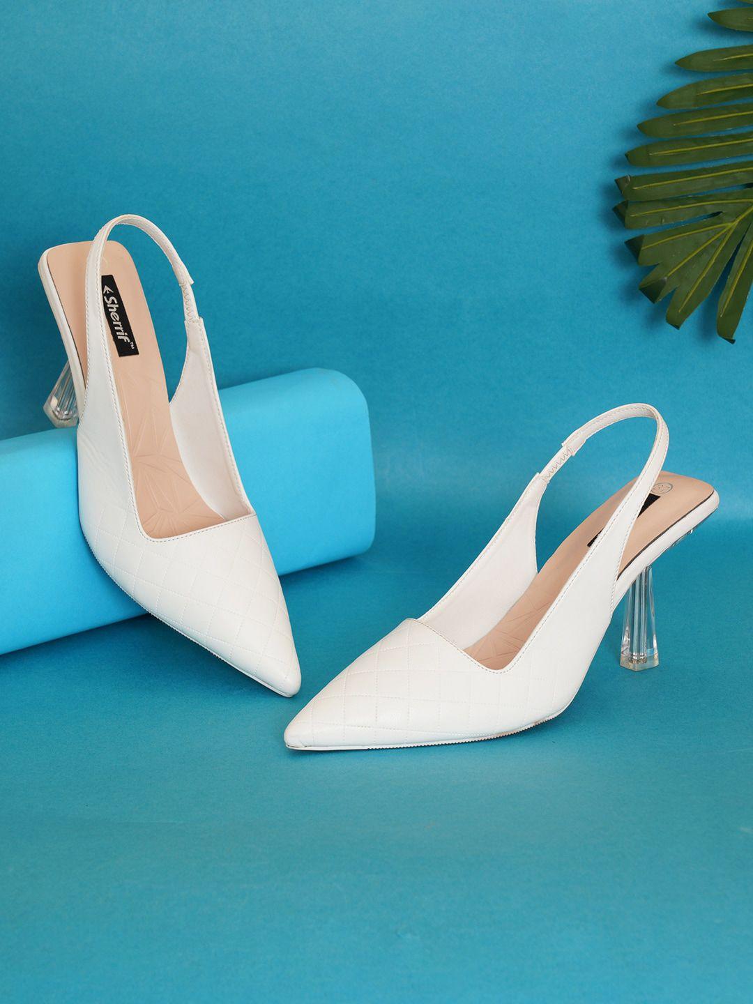 sherrif shoes pointed toe backstrap pumps