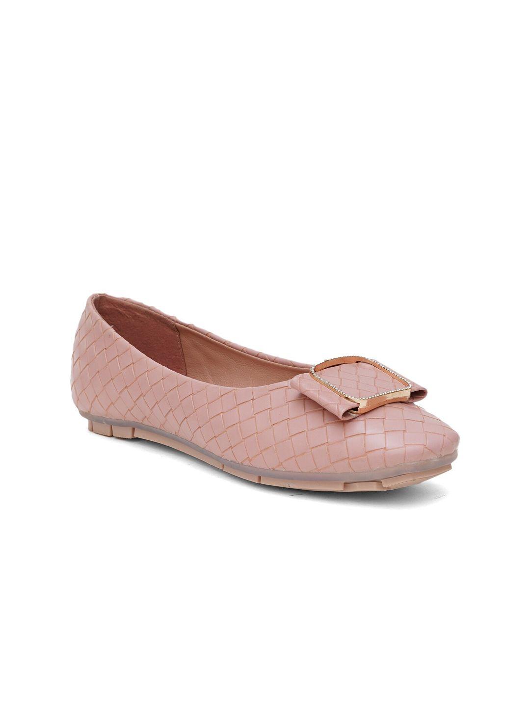 sherrif shoes textured square toe ballerinas with bows