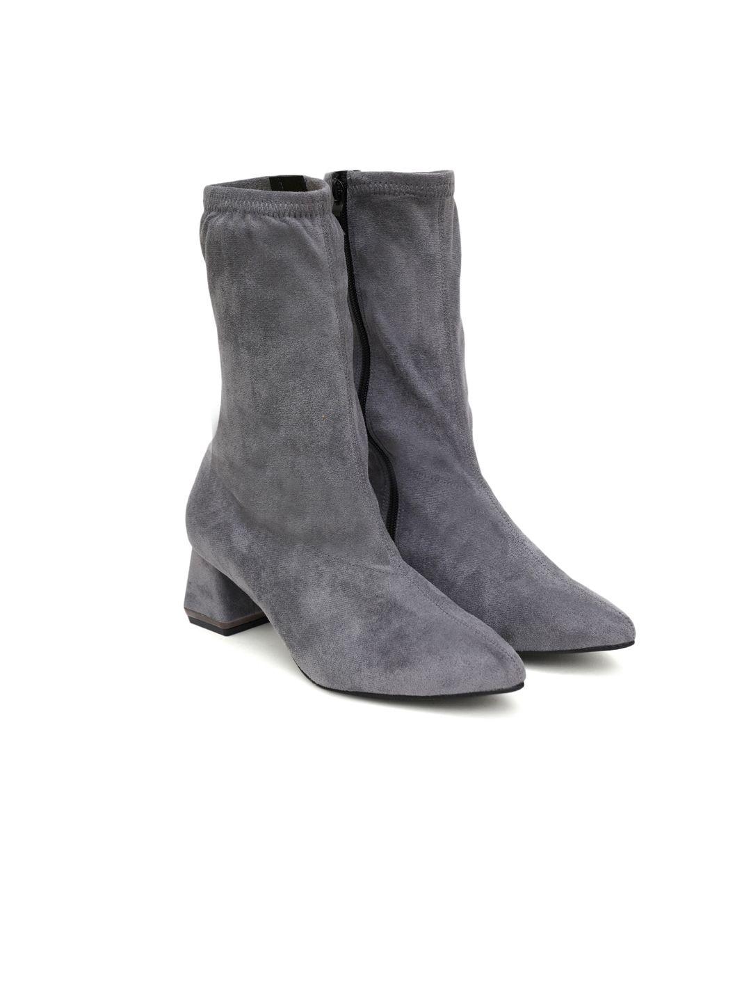 sherrif shoes women grey regular boots