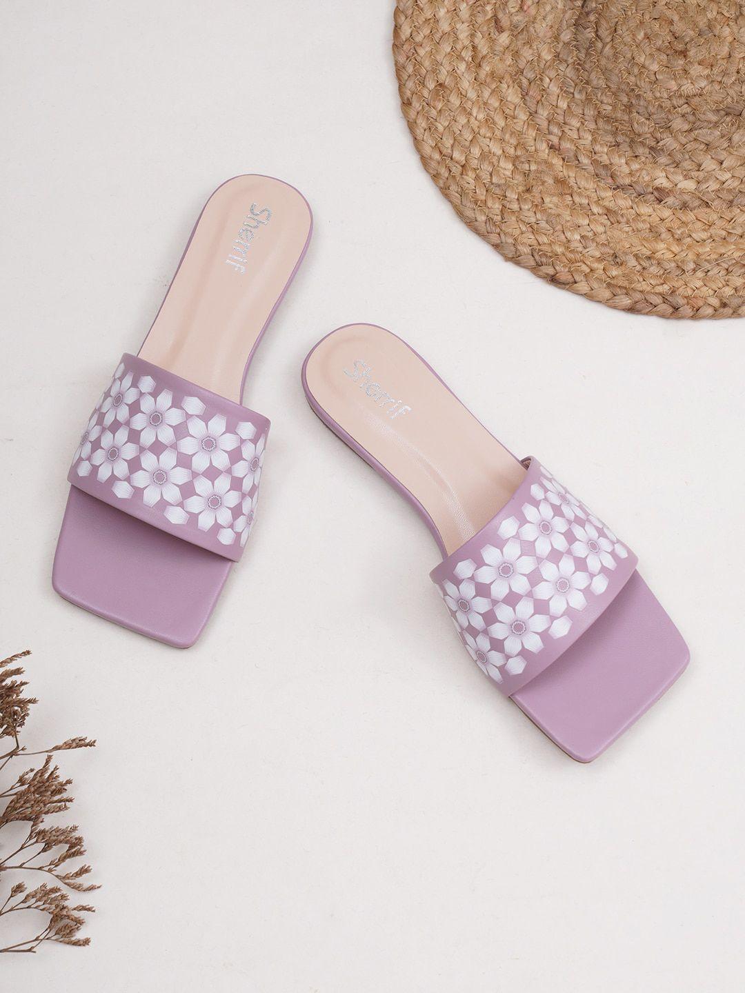 sherrif shoes women lavender embellished open toe flats