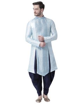 sherwani kurta with block print