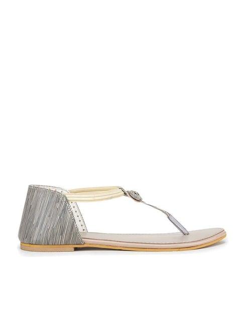 shezone silver t-strap sandals