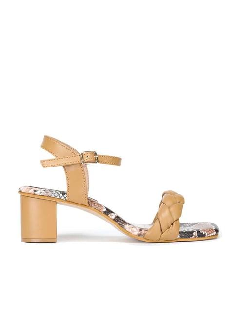 shezone women's beige ankle strap sandals