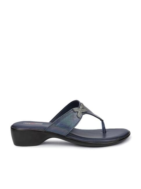 shezone women's blue thong sandals