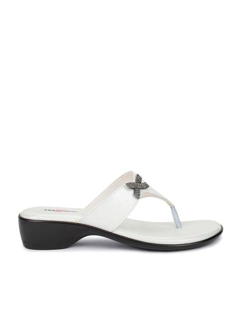 shezone women's white thong sandals