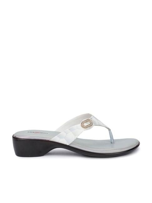 shezone women's white thong sandals