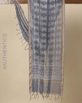 shibori tie & dye pure chanderi dupatta