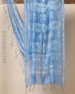 shibori tie & dye pure chanderi dupatta