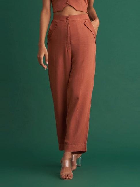shibui argan brown modern rustic heather pants