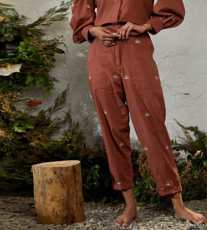 shibui cinnamon brown forest walk borneo pant