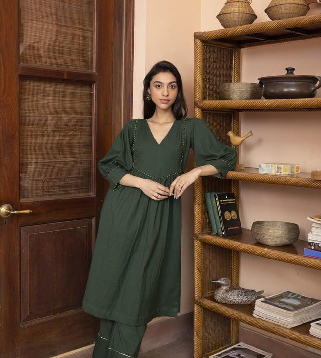 shibui green beyond dreams elegance kurta