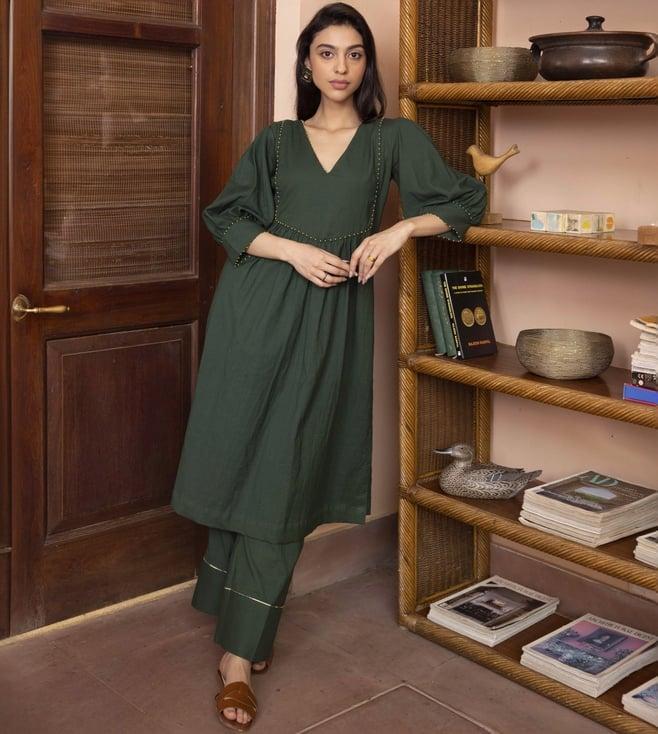 shibui green beyond dreams kurta with pant