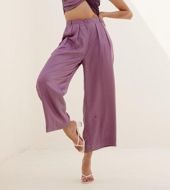 shibui lavender breathe luna pleated pants