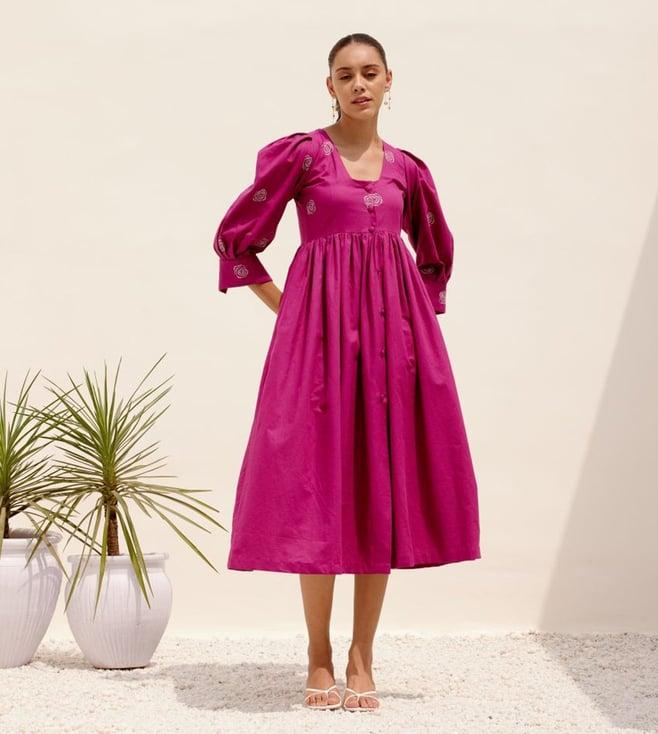 shibui magenta breathe sienna dress