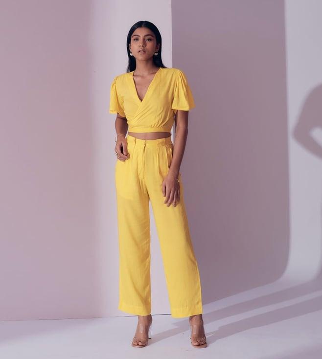 shibui sunrise yellow colour me beautiful caribbean top and pant