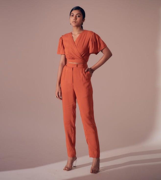 shibui sunset orange colour me beautiful caribbean top and pant