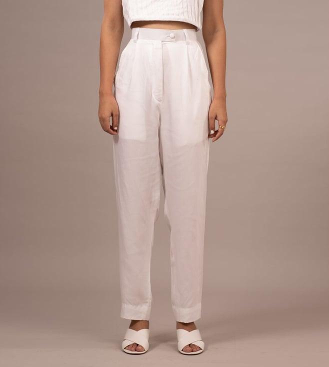 shibui white harmony albus straight pant