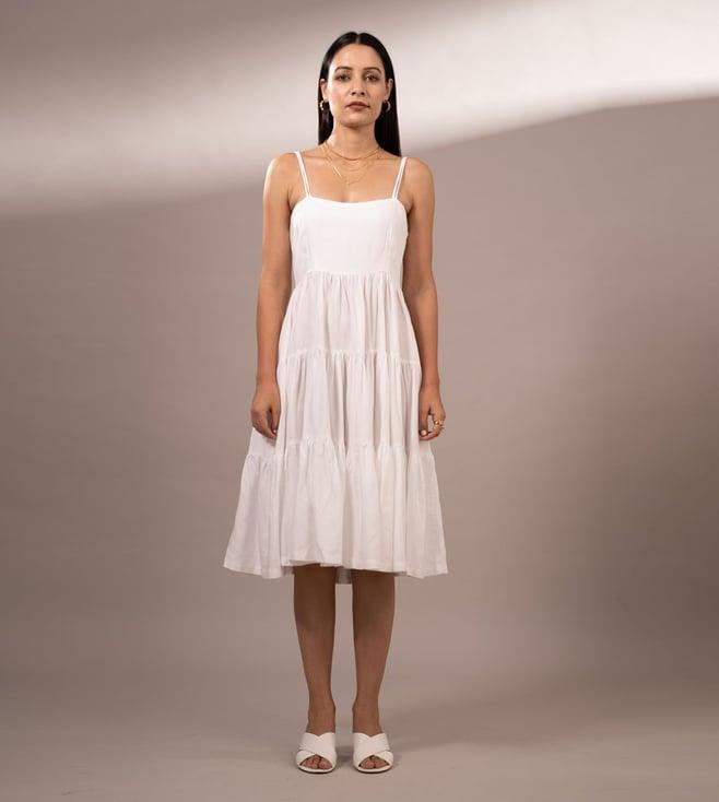 shibui white white harmony fiona dress