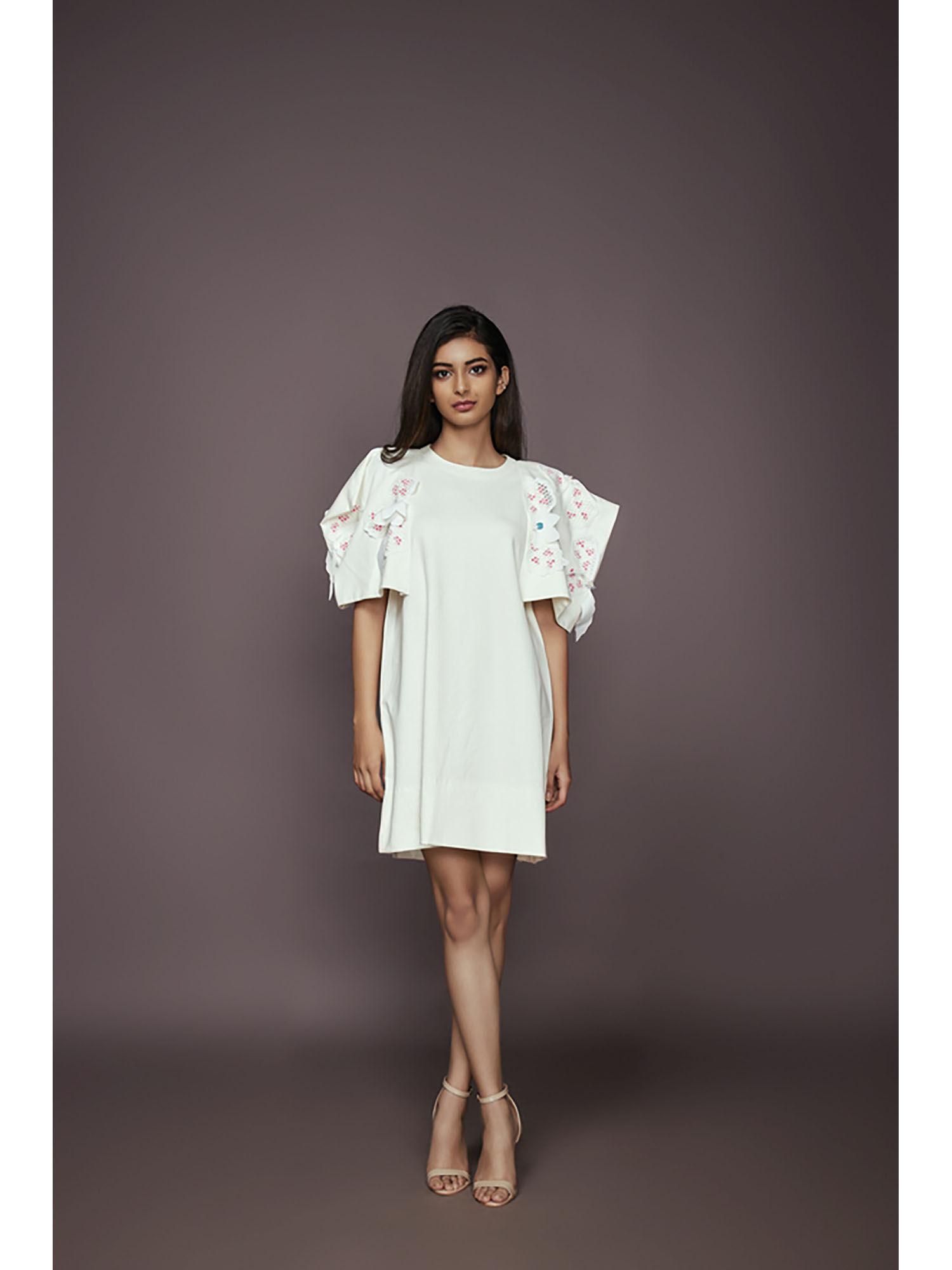 shift dress - white