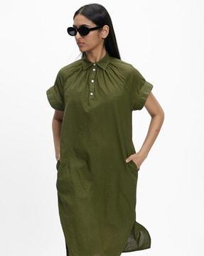 shift dress with cap sleeves