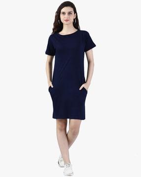 shift dress with insert pockets