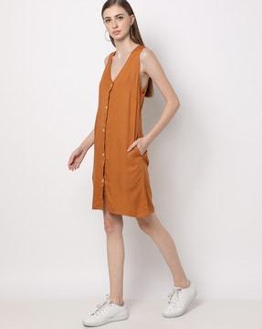 shift dress with insert pockets