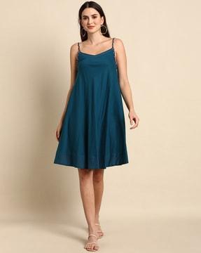 shift dress with shoulder straps