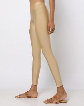 shimmer leggings with elasticated waist